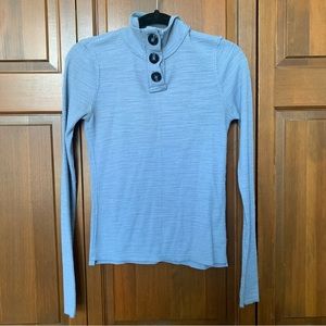 We The Free Waffle Buttoned Turtleneck